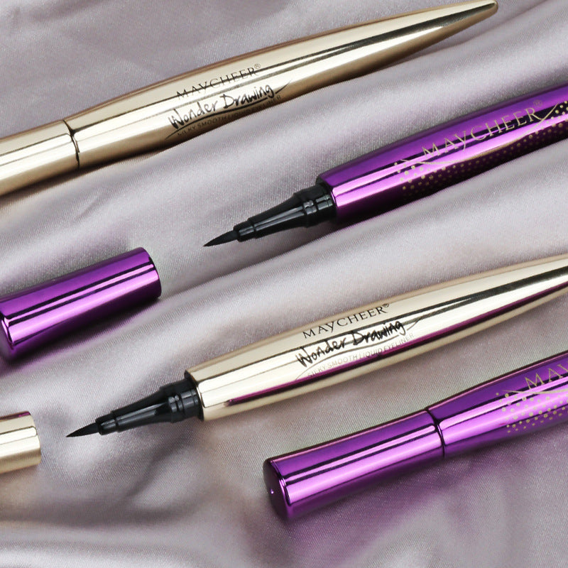 Meixier beginner-friendly fine & smooth eyeliner - waterproof, smudge-proof, hard tip for defining and setting, liquid eyeliner pen