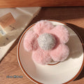 Plush pink flowers-8cm