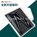 New angled edge nail clippers stainless steel anti-splash wide opening nail clipper set premium nail scissors gift box