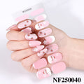 european and american christmas semi-cured gel nail stickers waterproof cartoon kids cute 3d manicure stickers personalized