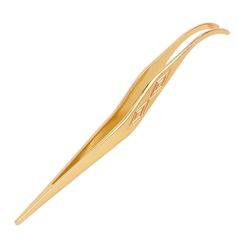 Segmented false eyelash tweezers multi-color segmented eyelashes diy small flexible clip round head clip smooth factory wholesale