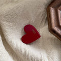 Acetate heart - burgundy