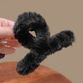 Plush and word clip black-8cm