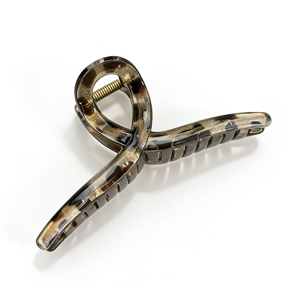 Frenchclassy polka dot golden gripper for women's back of head hair shark clip large elegance hairpin hairpin headwear