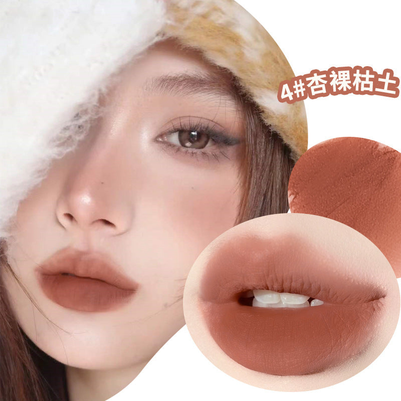 Xixi muyun mist lip mud lip glaze for women matte matte waterproof not easy to fade non-stick cup no makeup white lipstick