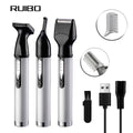 Electric nose hair trimmer usb shaver eyebrow trimmer multifunctional sideburn ear hair eyebrow 4-in-1 kit shaver