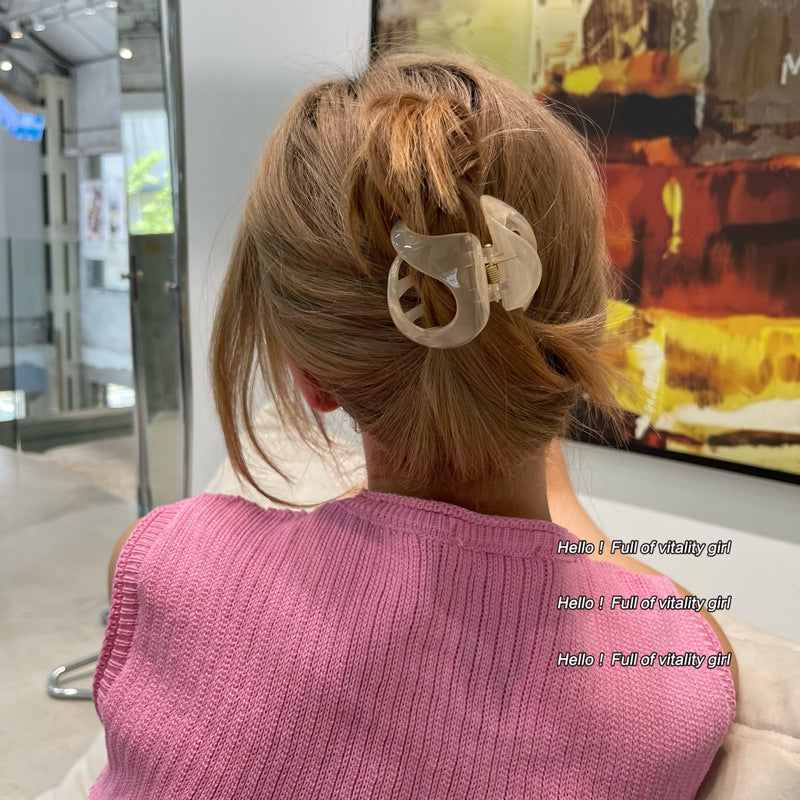 Special-shaped shark clip for women fall and winter popular 2022 new arrival clip high ponytail hair clip back of head hair accessories