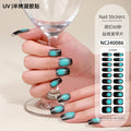 Zhengxiang customized gel manicure stickers korean uv semi-baked semi-cured nail stickers cross-border gradient manicure stickers wholesale