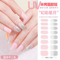 Zhengxiang personalized gel manicure stickers french butterfly onion powder smudged uv photo lamp semi-baked semi-cured nail stickers
