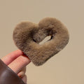 Maillard heart stuffed small gripper female fall and winter half-tied hair clip headwear elegant back of the head shark clip hair gripper