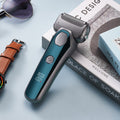 New reciprocating shaver electric digital display floating three-blade head quick charge full body washable smart portable razor