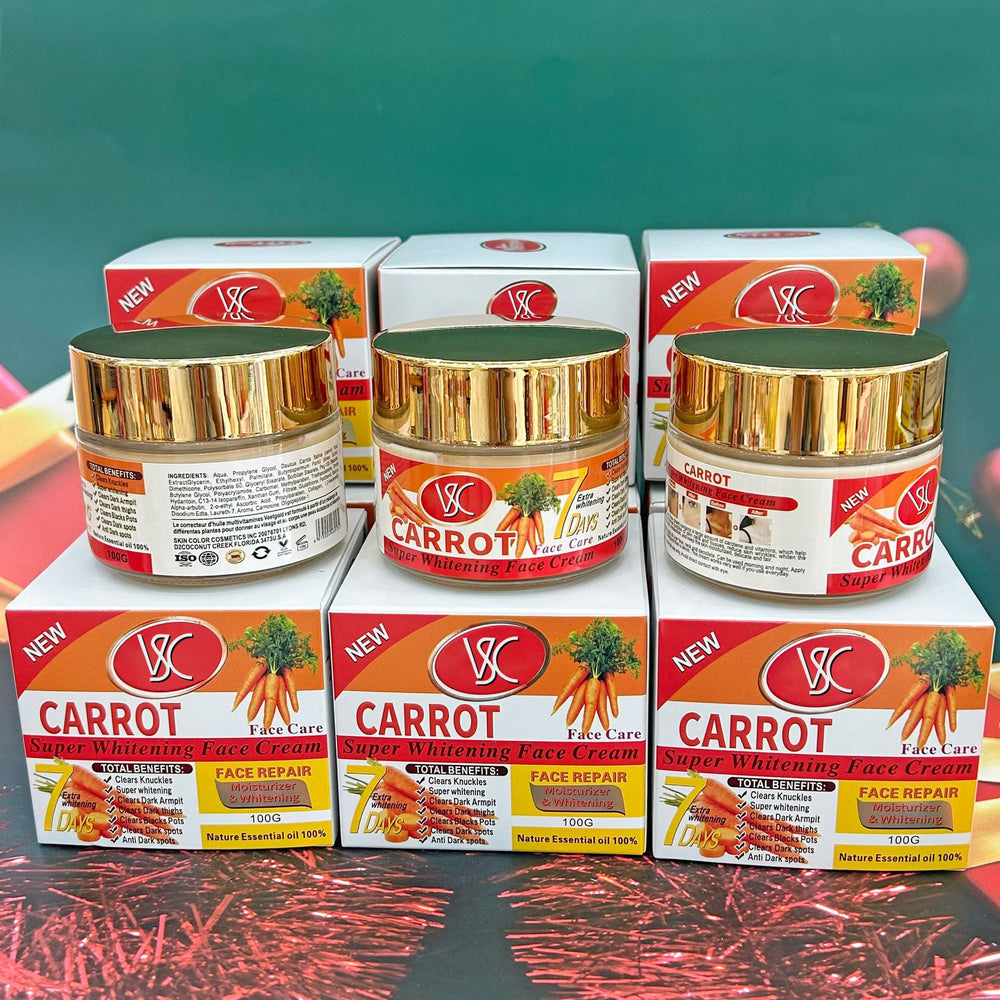 Wholesale export brightening & moisturizing carrot face cream, hydrating & firming almond turmeric face cream, moisturizer - factory direct