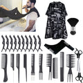 Amazon bestselling men's hairdressing tool styling kit beard shaving comb hairdressing cape hair dye cape