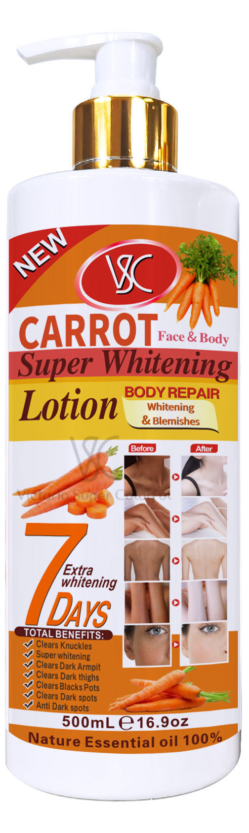 carrot moisturizing milk facial body milk firming and brightening papaya moisturizing milk 500ml foreign trade wholesale
