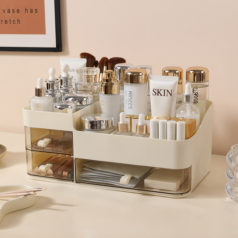 Bedroom vanity mirror desktop makeup mirror dressing table desktop storage large capacity plastic for home home table mirror