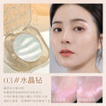 Novo illusion light sculpting highlighter - shimmering, multi-chrome, face illuminator (potato clay texture)