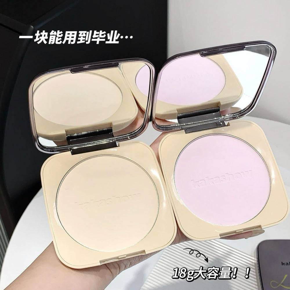 Kakashow velvet mist setting powder cake makeup concealer microdermabrasion long-lasting waterproof anti-sweat no makeup no powder
