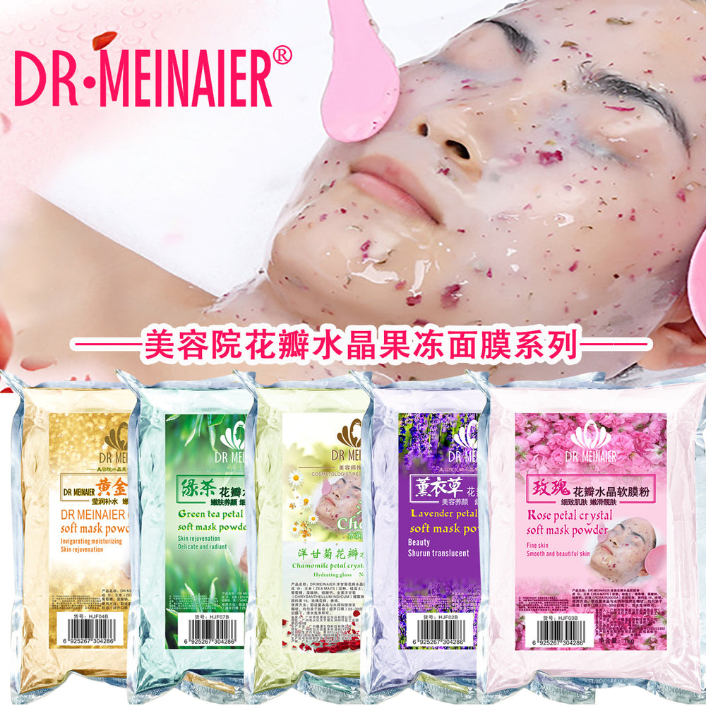 Wholesale crystal rose petal soft mask powder for beauty salons - hydrating, revitalizing, and skin-softening facial mask powder