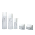 New arrival skin care product packaging glass bottle frosted transparent glass suit bottle cosmetic cream bottle factory direct sale