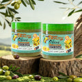 moroccan olive oil bath soap - deep cleansing exfoliating scrub for face and body - 350g