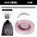 hot-selling full strip pair, mixed natural thick and curly false eyelashes, european and american versatile eyelash glue style