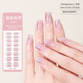Zhengxiang personalized gel manicure stickers french butterfly onion powder smudged uv photo lamp semi-baked semi-cured nail stickers