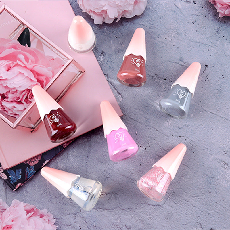 Nail polish, no baking, quick drying, tearable, water-based, peelable, wholesale, autumn and winter, cherry, hand and foot nail polish wholesale
