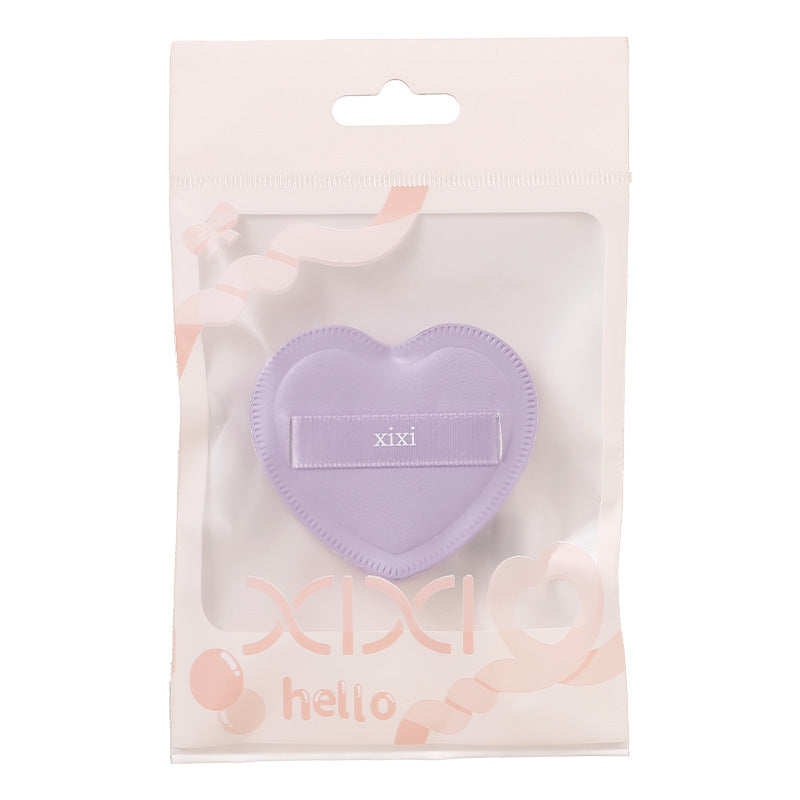 Xixi sweetheart marshmallow powder puff beauty egg super soft not easy to eat powder dry and wet dual use heart air cushion powder puff tool