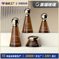 Custom cosmetic glass bottle set packaging: 120ml pump lotion & serum dispenser bottles, 50g cream jars