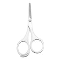 Stainless steel men's beard trimmer, sharp cosmetic nose hair scissors, wholesale for export, high-end beauty scissors, small scissors