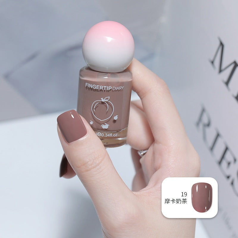Nail polish summer colorful new color water-based nail polish nude nail polish whitening no-bake peelable nail art