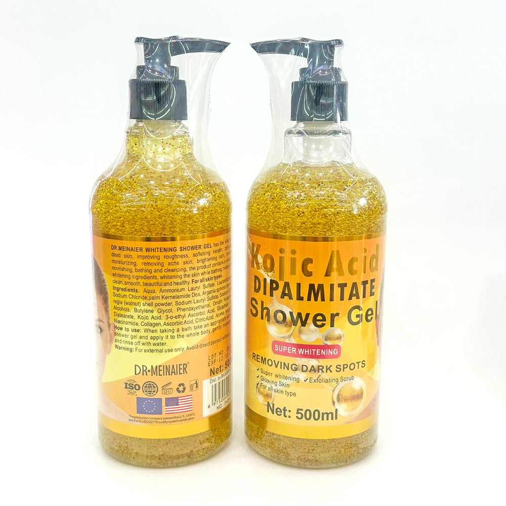 export arbutin pearlescent shower gel 500ml - rich lather cleansing aha fruit acid fragrance shower gel