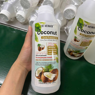 coconut massage oil 1000ml - body massage, moisturizing, skin care, vitamin c massage oil - wholesale for export