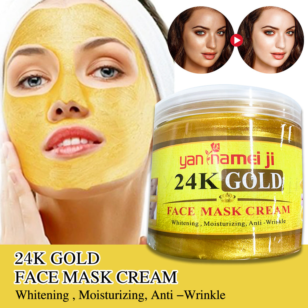 exclusive 24k gold facial mask moisturizing, hydrating, repairing and cleansing cream 600g foreign trade wholesale