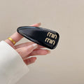 Ins blogger's same style classy leather forehead broken hair bread clip side bangs clip summercolorful bb clip for women