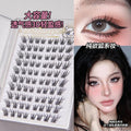 Jonbos fox self-adhesive glue-free fake eyelashesnatureartificial mom-like slanted flying eye tail lengthening single cluster eyelashes