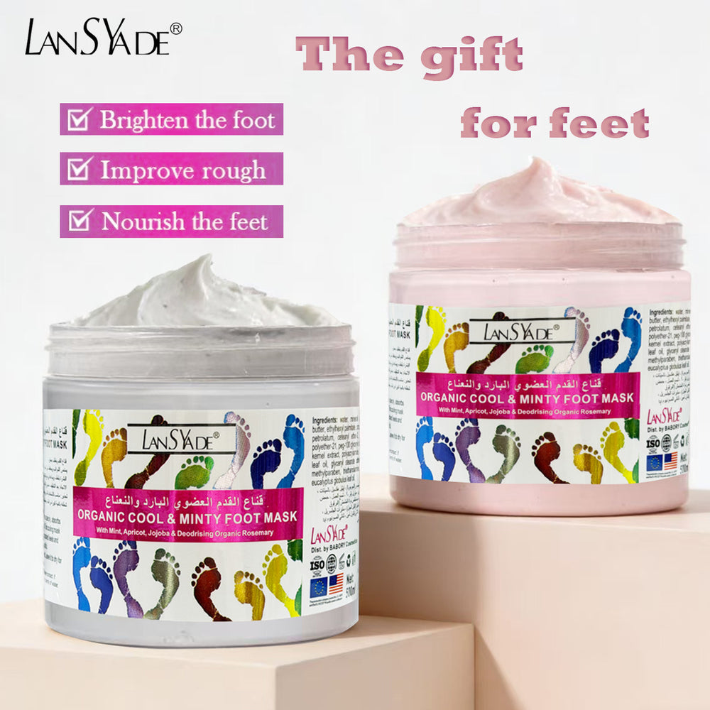 foreign trade refreshing mint organic foot massage cream nourishing and moisturizing foot mask 500ml wholesale