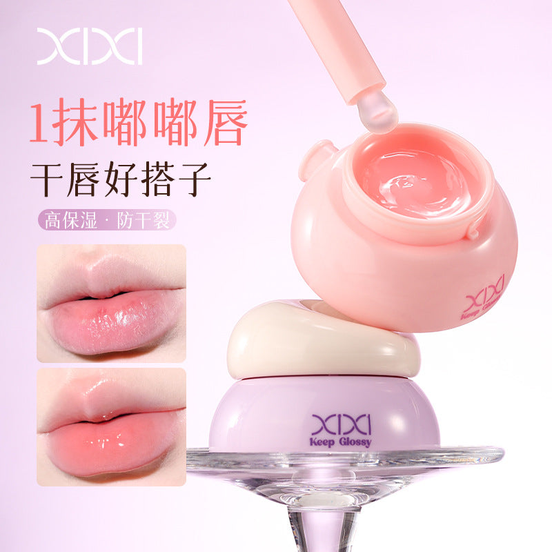 Makeup xixi moisturizing light lip mask fall and winter moisturizing and anti-drying, reducing lip lines, lipstick bottom lip balm