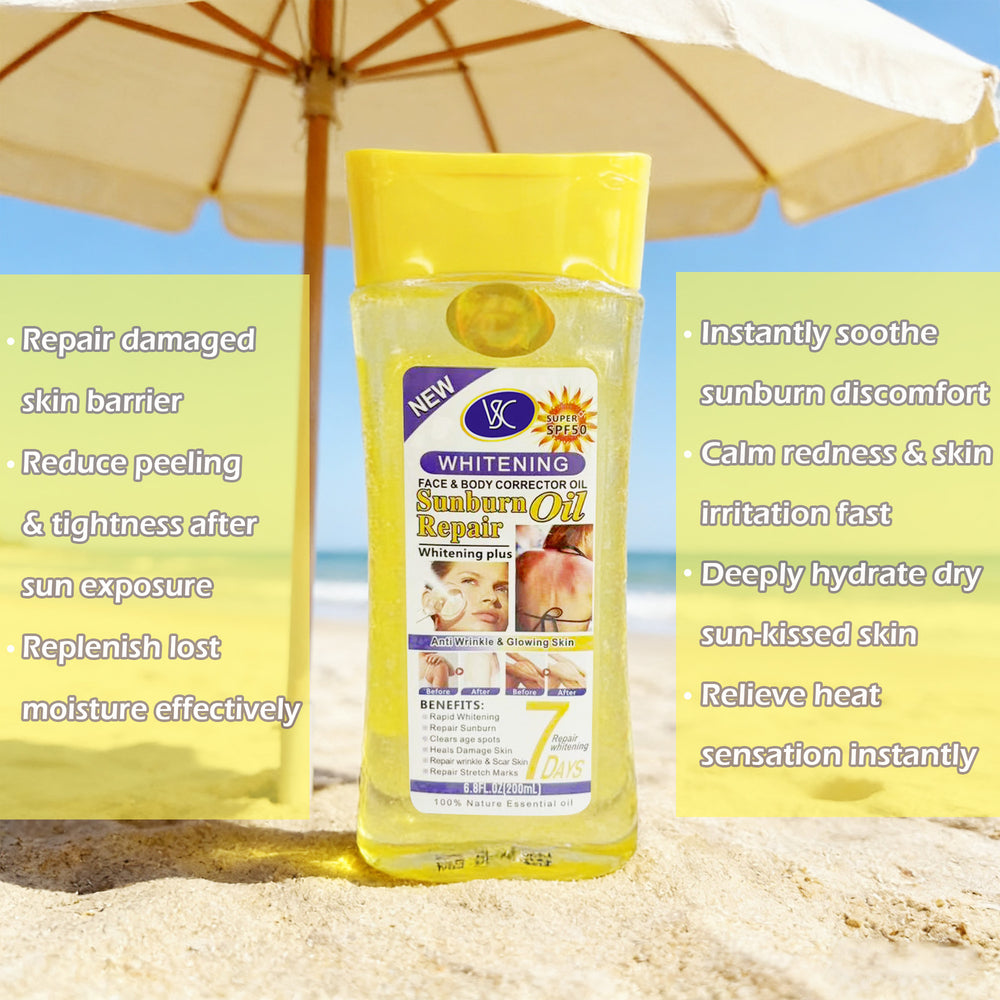 after-sun repair care oil, facial and body dual-purpose deep hydrating moisturizing essence oil 200ml