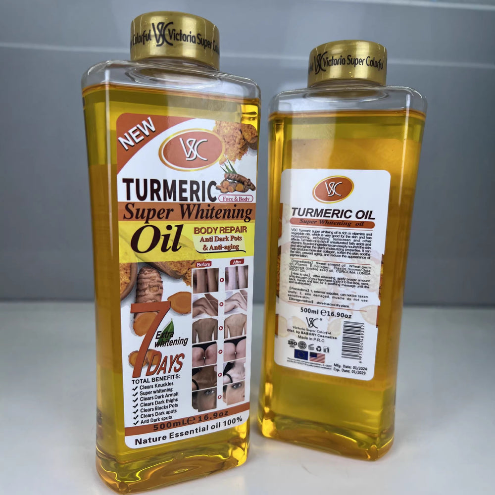 bestselling turmeric essential oil 500ml - body massage oil, brightening & moisturizing turmeric oil - wholesale for export