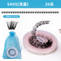 hot-selling full strip pair, mixed natural thick and curly false eyelashes, european and american versatile eyelash glue style