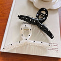 Summernew arrival black and white polka dot gripper for women's back of head fashioncasual hair clip shark clip hairpin classy hair clip