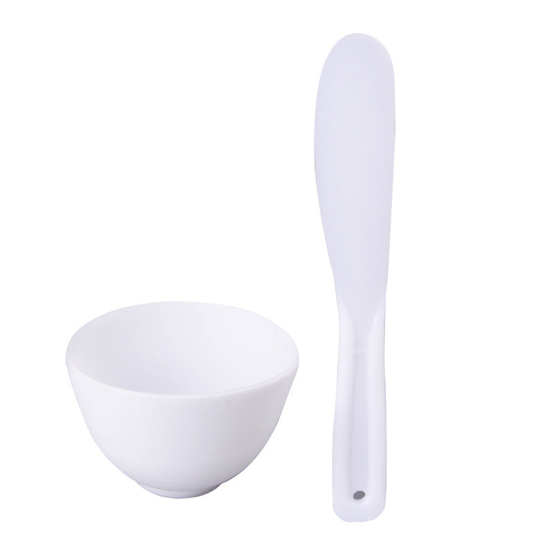 Silicone mask bowl set - two-piece beauty salon diy facial mask application tool - facial spa