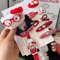 Cute glasses cat style suit festive red hair accessories headwear girl hairpin sweet hairpin hair accessories bows