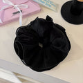 Extra large gentle purple large intestine hair tie for women elegant low ponytail hair tie classy fat intestine head flower hair tie