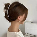 Korean large pearl clip hairpin eleganceelegant female back shark clip hair clip hair clip hair clip