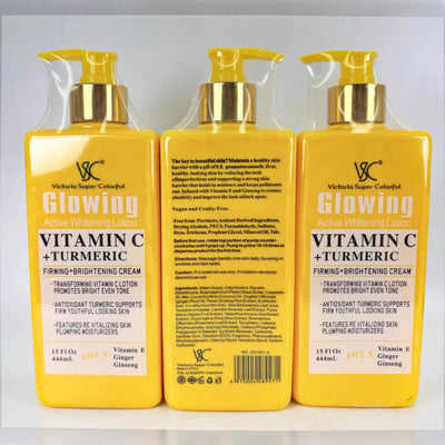 vitamin c turmeric body lotion niacinamide brightening skin tone mild moisturizing lotion 444ml export wholesale