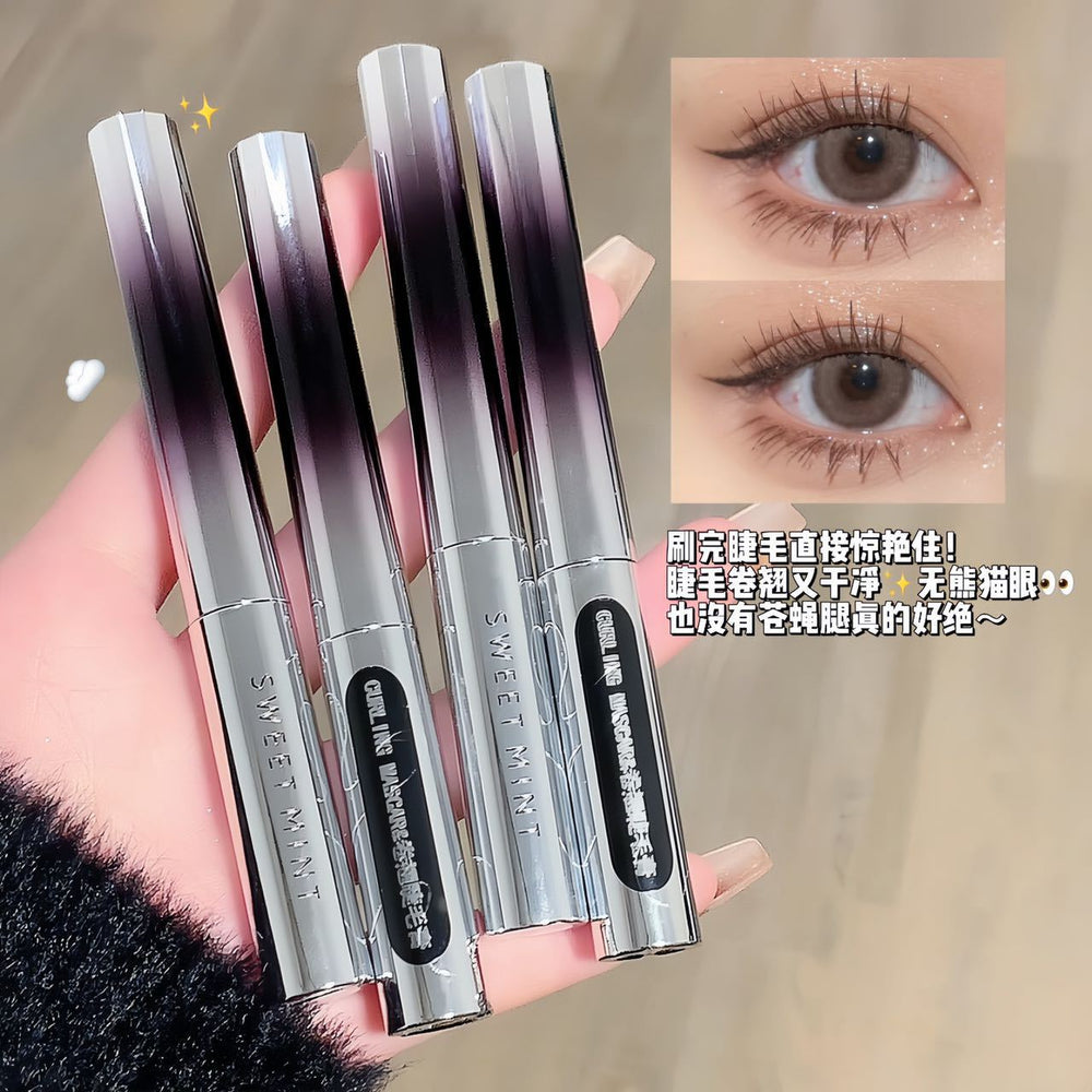 Sweet mint curling mascara waterproof non-smudge slim nature hair-styling root clear eyelashes primer