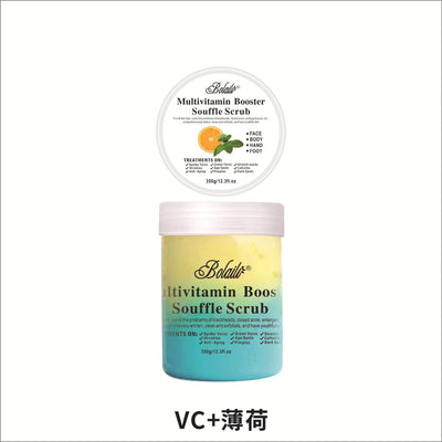 two-color flower and fruit tea ice cream scrub bath salt deep exfoliating rose tea scrub 350g