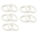10 white rubber bands